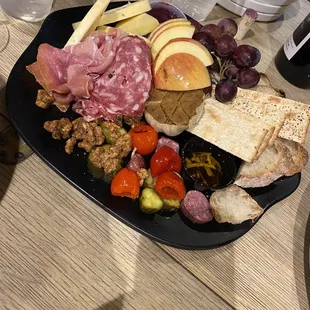 Charcuterie plate. It is huge!