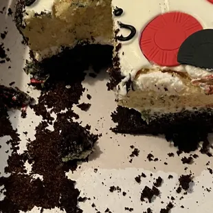 Cake made totally wrong. Flavors are on top of each other instead of side by side