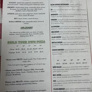 the menu