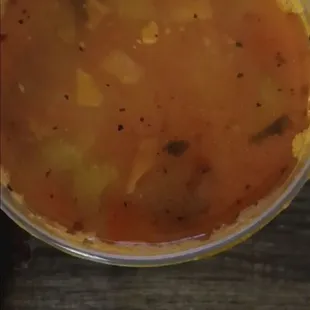 Their homemade Pasta Fagiole Soup.