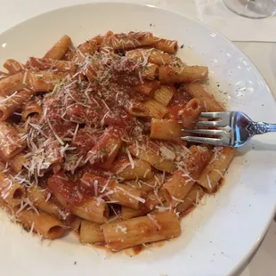 Pasta with meat sauce