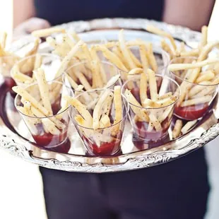 truffle fries with jalapeno ketchup