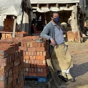 Brick yard Colonial Williamsburg