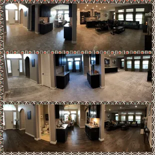 Michael's Flooring removed our tile and replaced it with beautiful wood floors. They worked clean and fast. We love it!