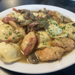 Something‍over ravioli...so good!!