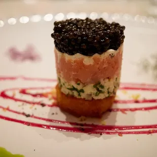 Caviar parfait - close-up
