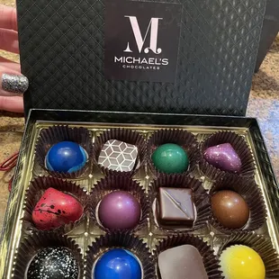 a box of chocolates