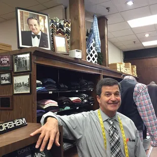 Here's a picture of the owner Keith with his dad in backdrop