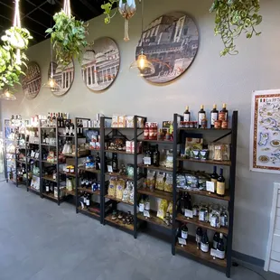 Market area. Great wine for sale and can be opened to enjoyed out front!