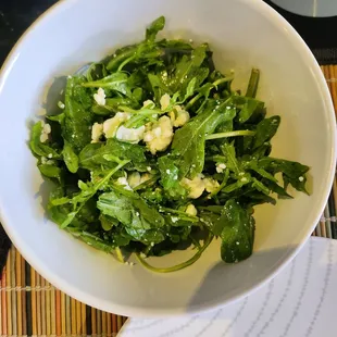 Arugula Salad (split in half)