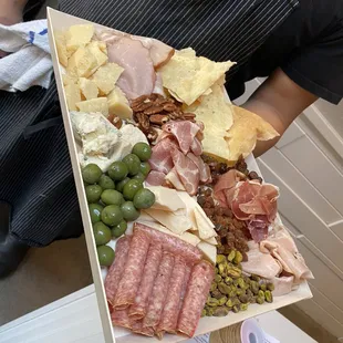 Custom charcuterie board - can be purchased and ready for parties!