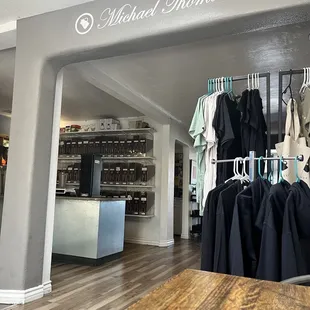 the interior of the store