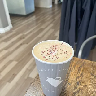 Rose latte
