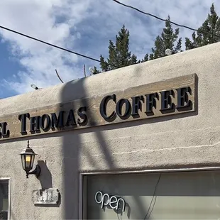 Outside the building!