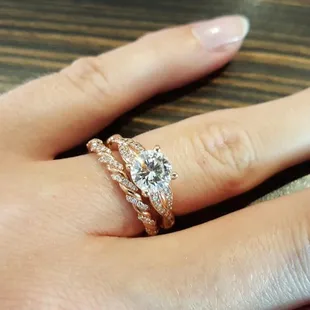 Wedding band bought here, engagement ring sized here