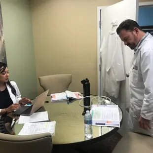 Dr. Cluck and PA lemahon