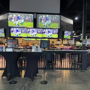 Lots of TVs, only one channel.