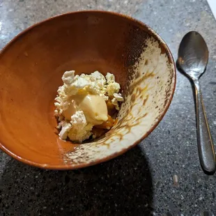 Plout sorbet- plum kimchi, sabayon (cold and sour gave me and my husband stomach ache, but it was very innovative and fun to eat)