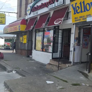 the corner of a street