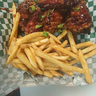 Wings tossed in Standing Ovation Sauce
