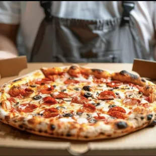 pizza, food
