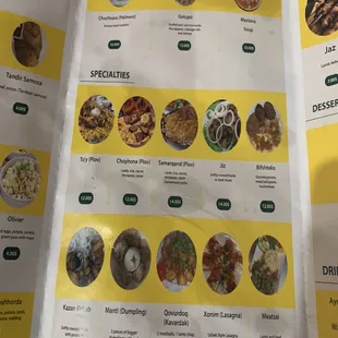 tacos, menu