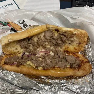 This is a $17 Philly cheesesteak. I can honestly say it is the worst food I have ever had in Nashville.