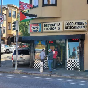 Store front. Representing 49ers