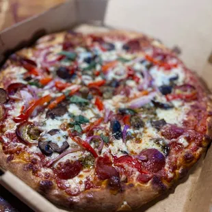 a pizza in a box