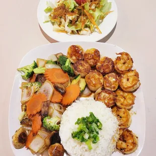 two plates of food
