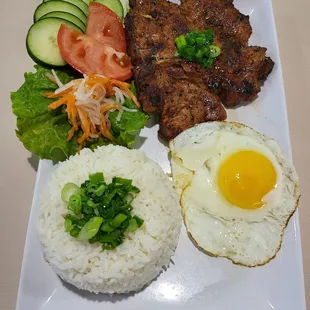 a plate of food
