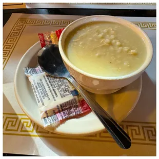 Greek Chicken Lemon Rice Soup