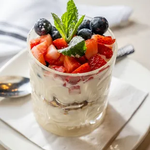 Yogurt Parfait available on our weekend Brunch menu from 10am-3pm.