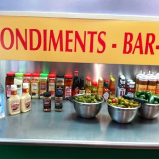 Notice the desanitizer pumps available at very corner?