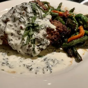 Pecan Crusted Goat Cheese Chicken