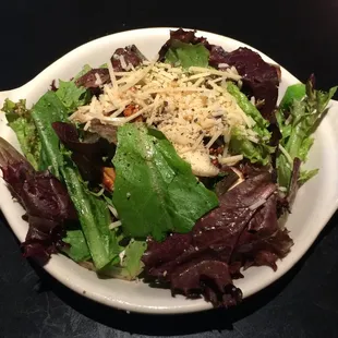 House Salad with bitter spring greens