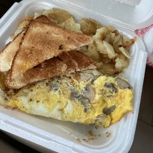 Mushroom and Cheese Omelette