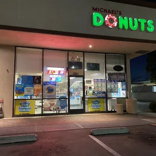 the front of the store