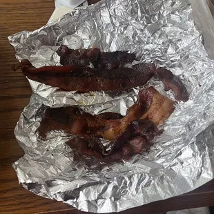 bacon wrapped in foil
