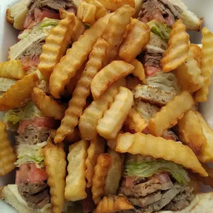 Gyro Meat Club Sandwich