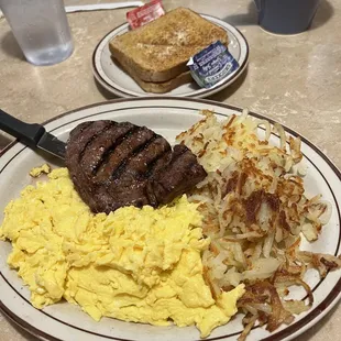 Sirloin Steak and Eggs