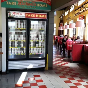 Take aways and cute little throwback booths