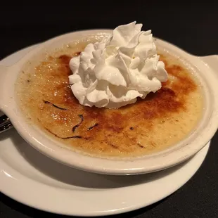 Creme Brule - we ate half and didn't finish it; felt curdled and was very disappointing