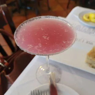 Blueberry lemon drop martini