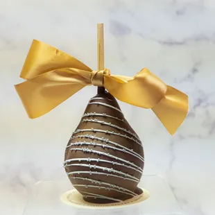 The perfect pear...dunked in Chocolate!