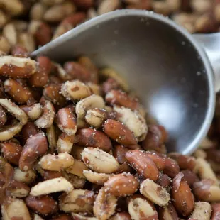 a scoop full of nuts