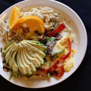 The Vegetarian omelet is a delight for all!