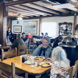 Restaurant seating side.