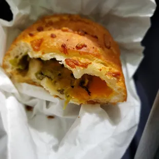 Green chili croissant