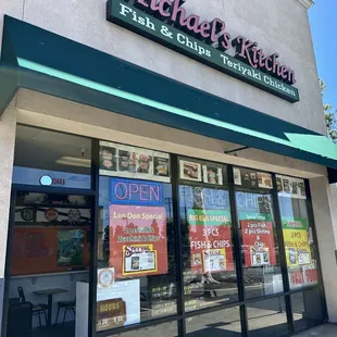 Exterior, with daily specials